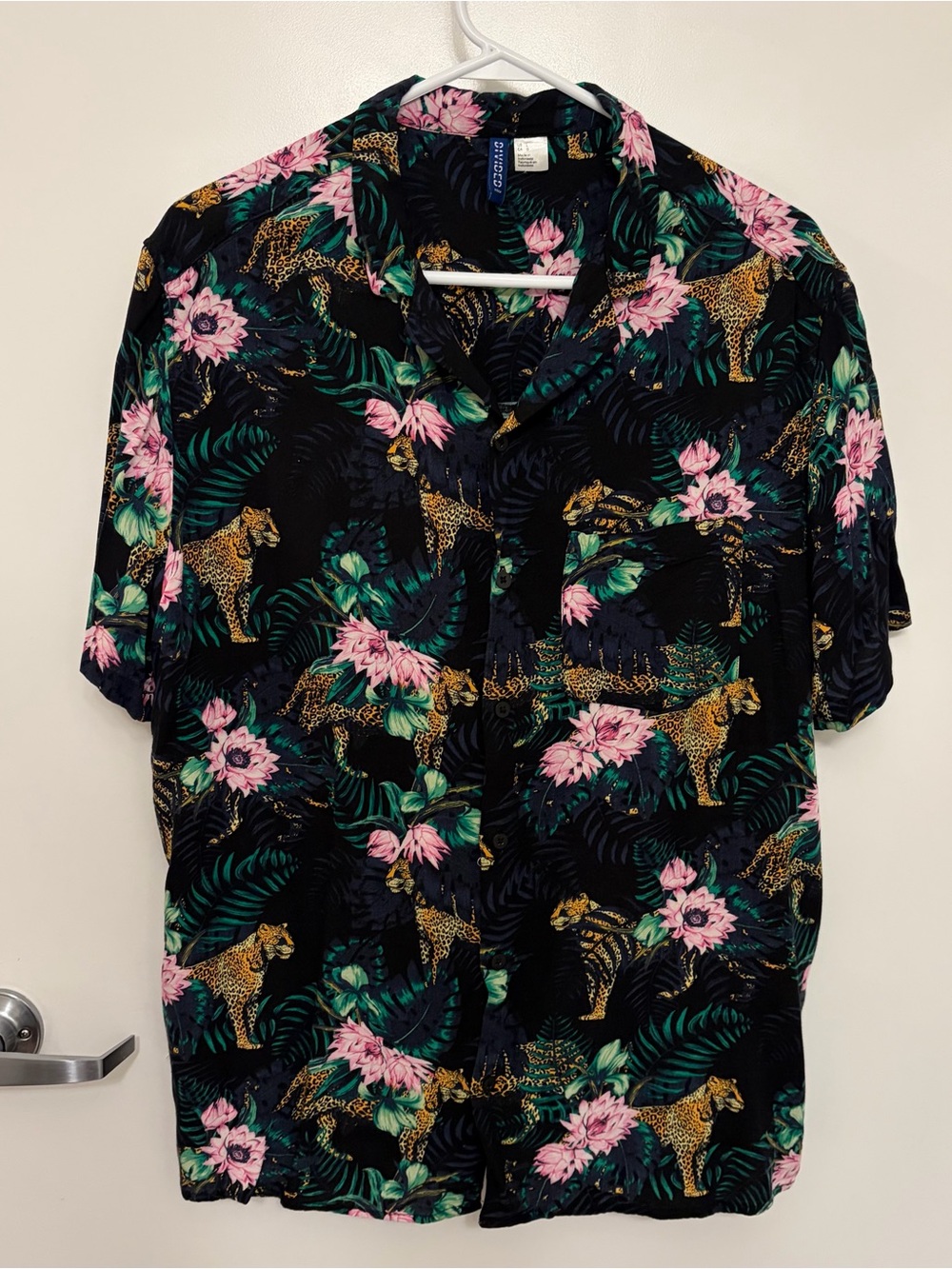 H&M Floral Button Down Resort Shirt